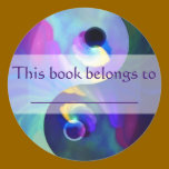 Yin Yang Bookplate stickers