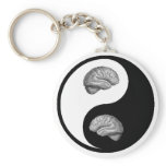 Yin/Yang Brain Keychain
