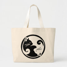 Yin Yang Cat  / Tao of Meow Tote Bag