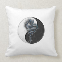 Yin Yang Chinese Dragon MoJo Pillow