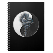Yin Yang Chinese Dragon Notebook