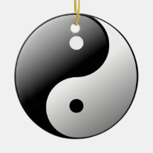 Yin & Yang Christmas Tree Ornaments