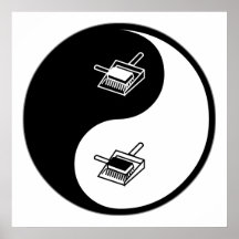 Yin Yang Cleaning Print