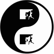 Yin Yang Climbing Photo Sculpture
