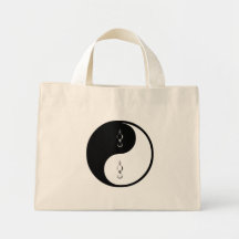 Yin Yang Crane Tote Bag