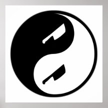 Yin Yang Cutting Meat Print