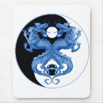 Yin Yang Dragon 2 Mousepad