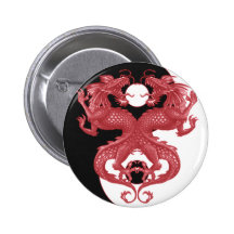 Yin Yang Dragon 3 Pins