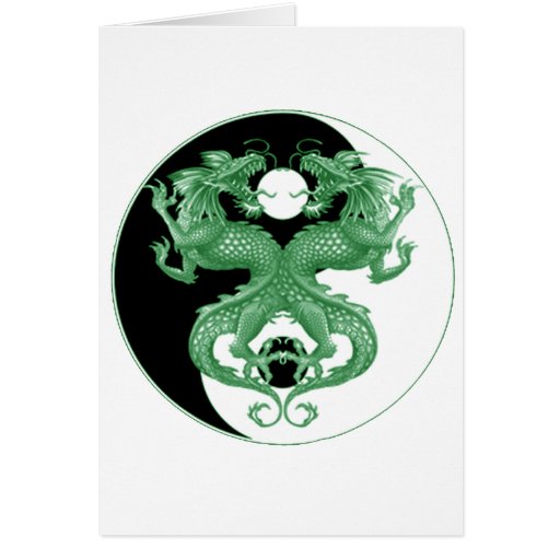 Yin Yang Dragons 4 Card