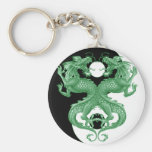 Yin Yang Dragons 4 Key Chains