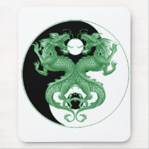 Yin Yang Dragons 4 Mousepads