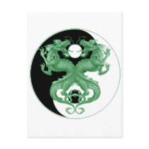 Yin Yang Dragons 4 Postcard