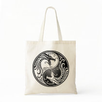 Yin Yang Dragons Canvas Bags