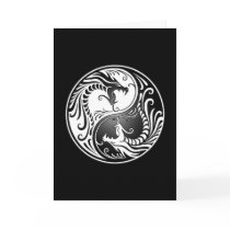 Yin Yang Dragons Greeting Cards