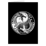 Yin Yang Dragons Greeting Cards