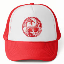 Yin Yang Dragons, red Hat