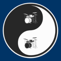 Yin Yang Drums stickers