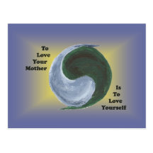 Yin Yang Earth Post Card