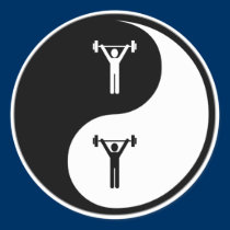 Yin Yang Exercise stickers
