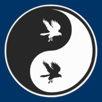 Yin Yang Falconry stickers