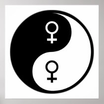 Yin Yang Feminism Poster