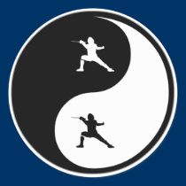 Yin Yang Fencing stickers