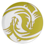 Yin Yang Fierce Dragons 5 Plate