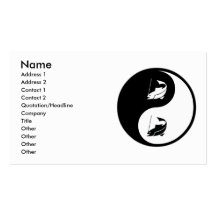 Yin Yang Fishing Business Card
