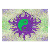 Yin Yang Fleur De Lis Cards