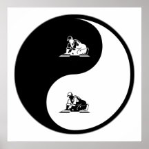 Yin Yang Flooring Poster
