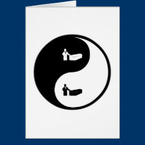 Yin Yang Funeral cards