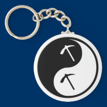 Yin Yang Geology keychains