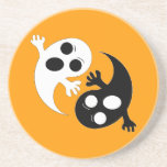Yin Yang Ghosts Beverage Coasters