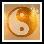 YIN YANG Gold posters