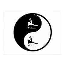 Yin Yang Gymnastics Post Card