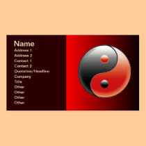 Yin Yang Harmony Business Card business cards