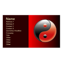 Yin Yang Harmony Business Card