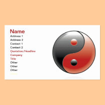 Yin Yang Harmony Business Card business cards