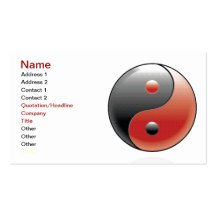 Yin Yang Harmony Business Card