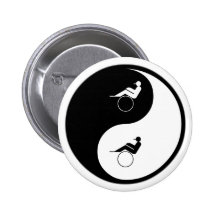 Yin Yang Harness Racing Pinback Button