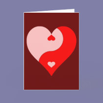 Yin Yang Heart cards