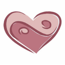 yin yang heart photo cut outs