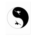 Yin Yang Kangaroo Post Cards
