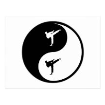 Yin Yang Karate Post Card