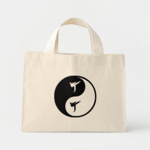Yin Yang Karate Tote Bags