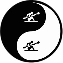 Yin Yang Kayaking Photo Cut Out
