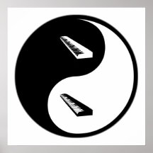 Yin Yang Keyboard Print