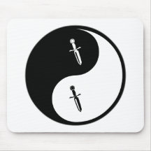 Yin Yang Knives Mouse Pad