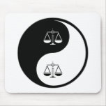 Yin Yang Law Mouse Pads