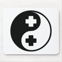 Yin Yang Lifeguarding Mouse Mat